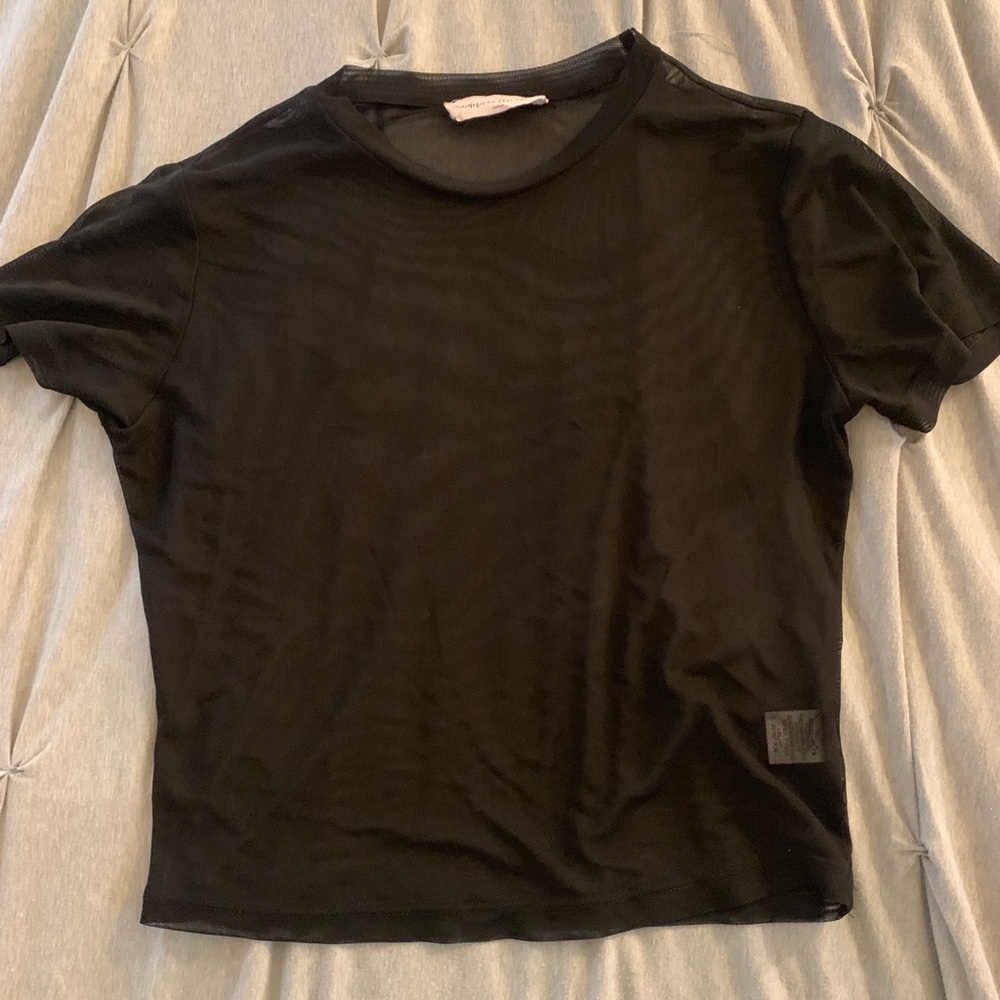 American Threads Mesh Top
